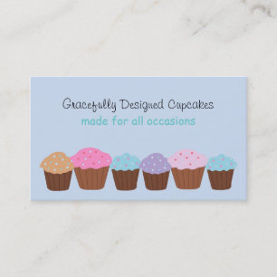 Carte De Visite Cupcakes Gracieusement Conçus