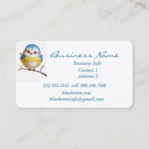 Carte De Visite Custom Cute Little Bird Nature Art