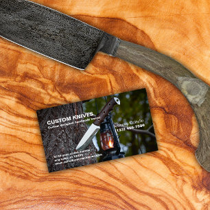 Carte De Visite Custom Made Cutlery and Knives