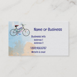 Carte De Visite Custom, Motivational Bike, Cyclisme Sport Business