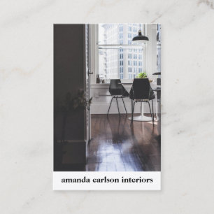 Carte De Visite Custom Photo Modern bold pour le concepteur Archit