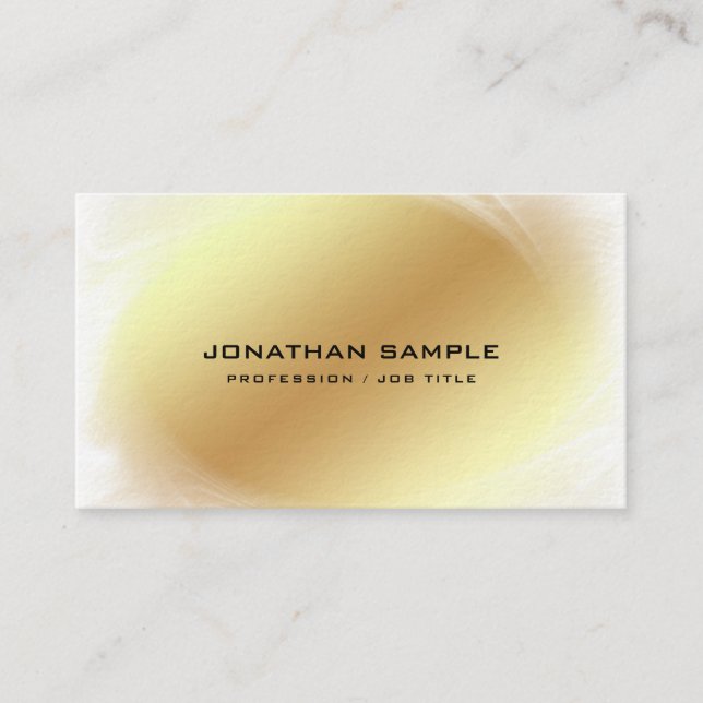 Carte De Visite Custom Professional Modern Elegant Template Luxury (Devant)