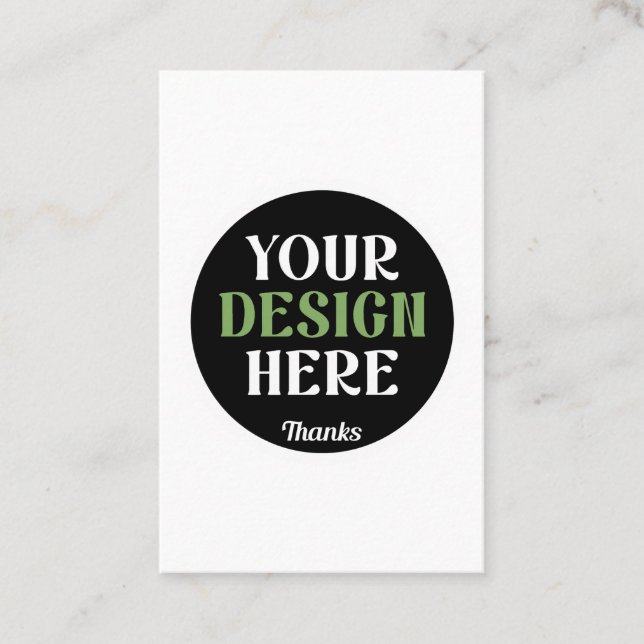 Carte De Visite custom, unique, sleek & minimalist hershey®'s kiss (Devant)