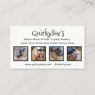 Carte de visite Customisé avec 4 photos de produi