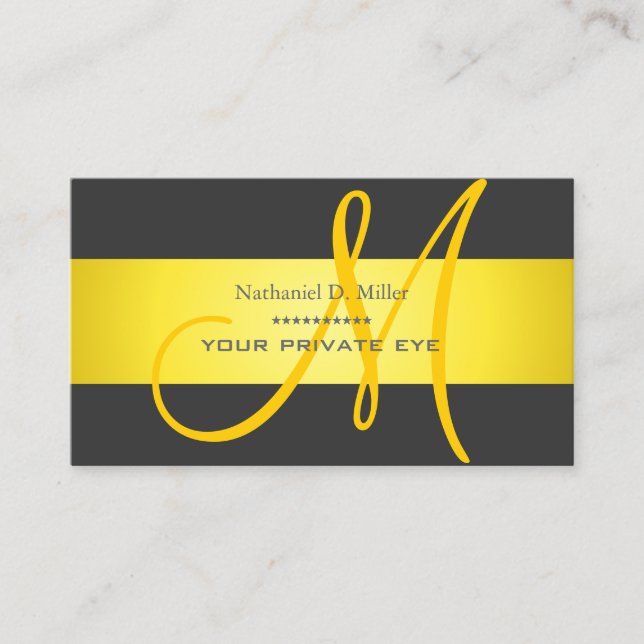 Carte De Visite Customiser cette couleur monogramme/do-it-yourself (Devant)