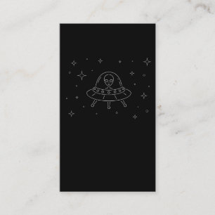 Carte De Visite Cute Alien UFO
