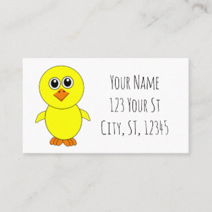 Carte De Visite Cute Chick Thunder_Cove