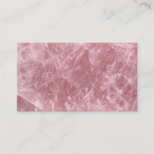 Carte De Visite Cute Elegant Bébé tendance rose Quartz Rose Crysta