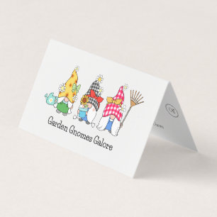 Carte De Visite Cute Garden Gnomes 6 Punches Loyauté
