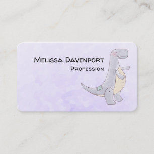 Carte De Visite Cute Gray Tyrannosaure Rex Dinosaur Toy