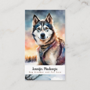 Carte De Visite Cute Groomer Chien Groomer Service de soins pour a