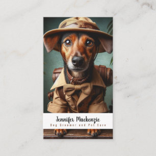 Carte De Visite Cute Groomer Chien Groomer Service de soins pour a