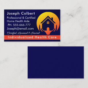 Carte De Visite Cute House Services d'aidants Médicales