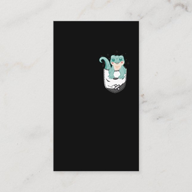Carte De Visite Cute léopard Gecko Kawaii Reptile (Devant)