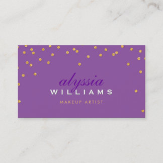 Carte De Visite CUTE mini confetti or brillant parties scintillant