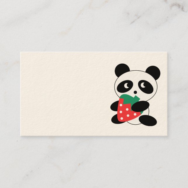 Carte de visite Cute Panda (Devant)