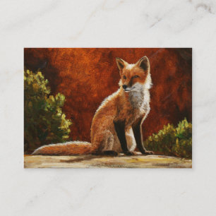 Carte De Visite Cute Red Fox