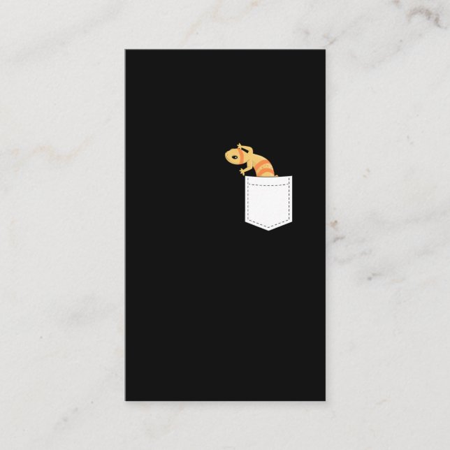Carte De Visite Cute Reptile Funny Leopard Gecko (Devant)