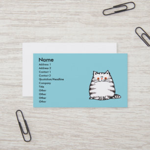 Carte De Visite Cute Tabby Cat - Kawaii kitty pour amoureux de les