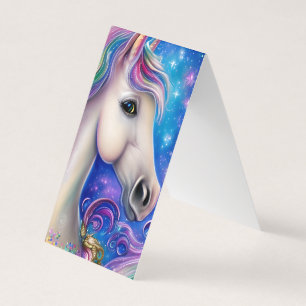 Carte De Visite Cute Whimsal Fairytale Unicorn Horse