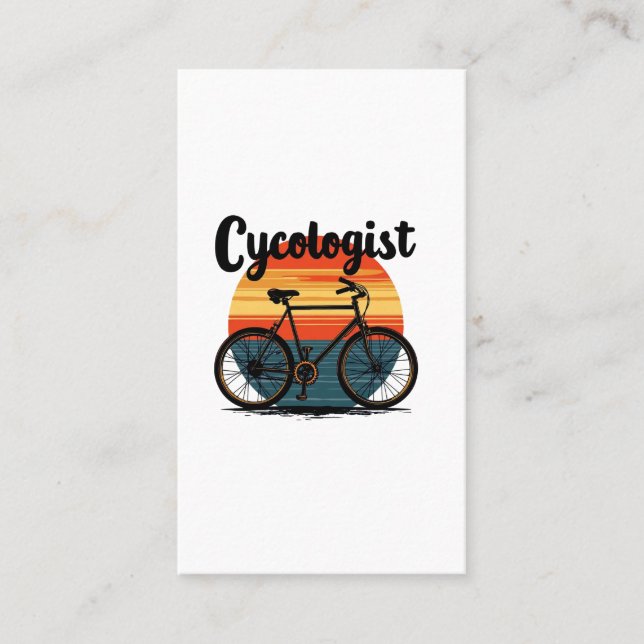 Carte De Visite Cycologiste : Energetic Biker Tee - pour le cyclis (Devant)