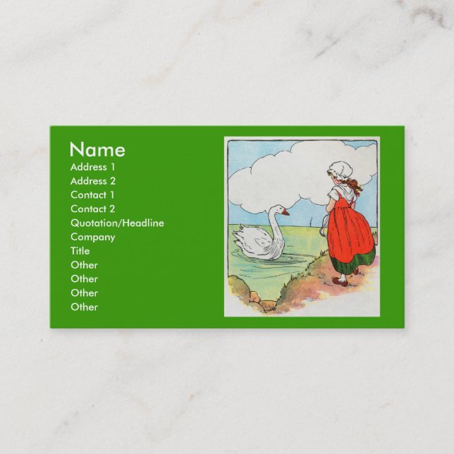 Carte De Visite Cygne, cygne, au-dessus de la mer.  Bain, cygne, (Devant)