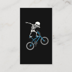 Carte De Visite Dabbing Skeleton mtb Bicycle BMX Fun