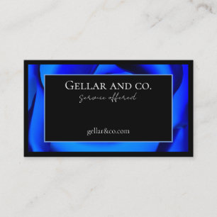 Carte de visite d'accentuation Royal Blue Floral