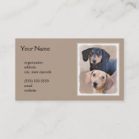 Dachshund (Smooth) Peinture - Art Chien original
