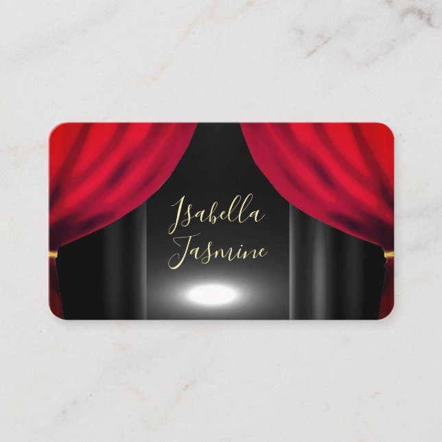Carte de visite d'actrice acteur influenceur voyan (Devant)