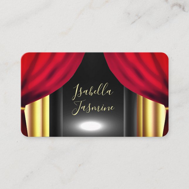 Carte de visite d'actrice acteur influenceur voyan (Devant)