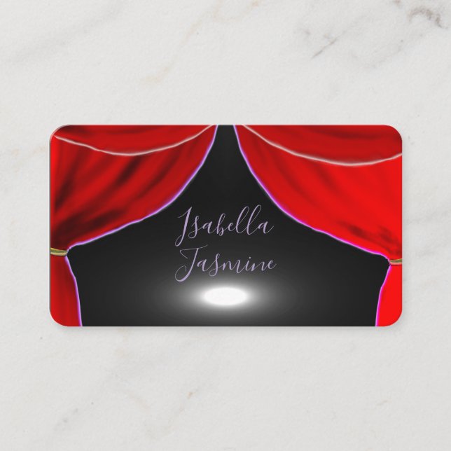 Carte de visite d'actrice acteur influenceur voyan (Devant)