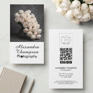 Carte de visite d'affaires de photographe photo no