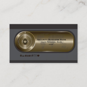 Carte de visite d'affaires de sécurité
