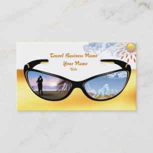 Carte de visite d'affaires de voyage