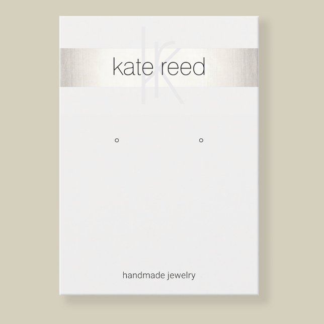 Carte de visite d'affichage de l'oreille du monogr (Créateur téléchargé)