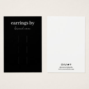 Carte de visite d'affichage des clips de cheveux