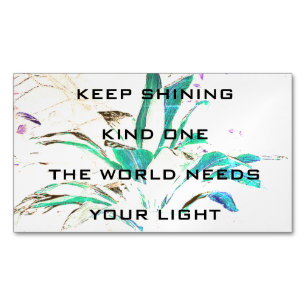 Carte de visite d'Affirmation Positif Fridge Magne