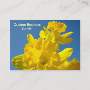 Carte De Visite Daffodil Custom Business Cards Personal Company