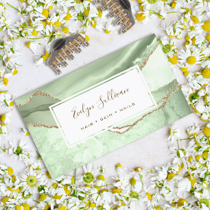 carte de visite d'agate de parties scintillant de