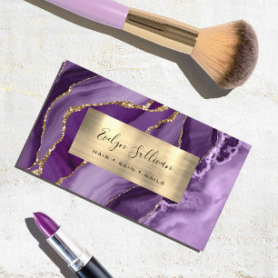 Carte de visite d'âge d'or violet