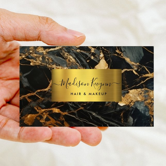Carte de visite d'âge Gold Noir (Créateur téléchargé)