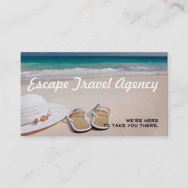 Carte de visite d'agent d'agence de voyages Sand B (Devant)
