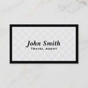 Carte de visite d'agent de voyage d'édredon de