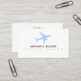 Carte de visite d'agent de voyages   Design imprim