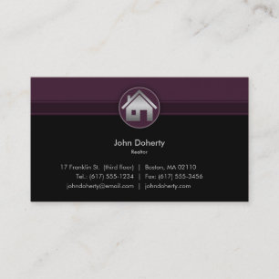 Carte de visite d'agent immobilier