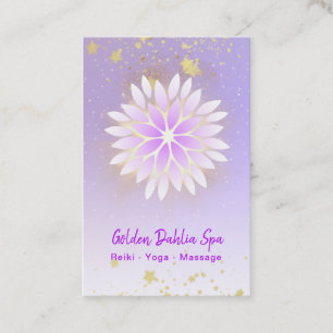 Carte De Visite *~* Dahlia Mandala Pink Lavender Pastel AP2