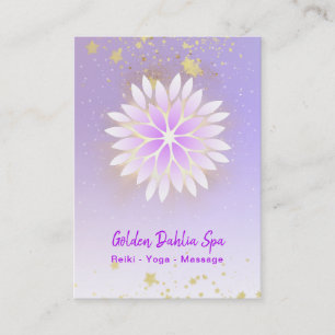 Carte De Visite *~* Dahlia Mandala Pink Pastel Lavender AP2