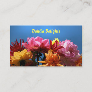 Carte De Visite Dahlias brillants