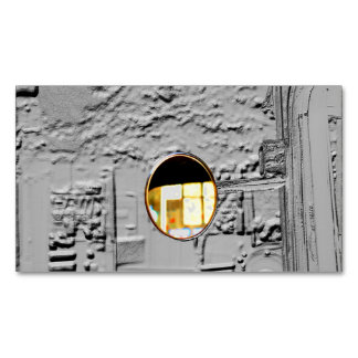 Carte de visite d'aimant gaufré de rétroviseur de